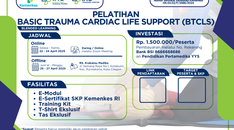 Flyer BTCLS Batch 1 RS Krakatau Medika
