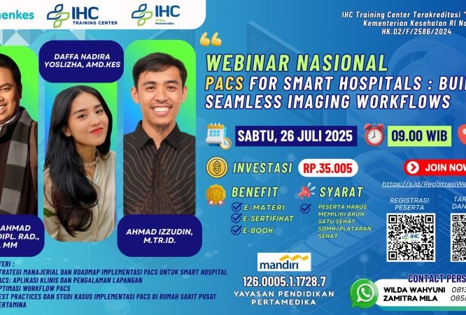 Flyer Webinar PACS STIKes Pertamedika