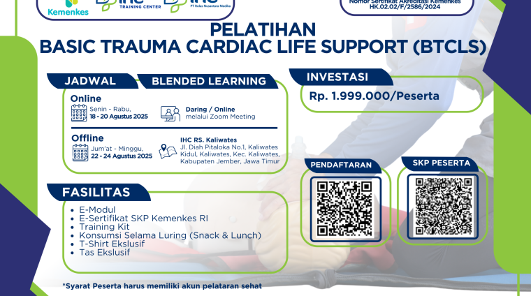 Flyer BTCLS Angkatan 3 IHC RS Kaliwates
