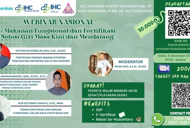 Flyer Webinar Makanan Fungsional dan Fortifikasi