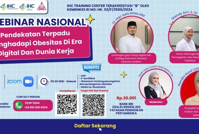 Flyer Webinar Gizi Obesitas